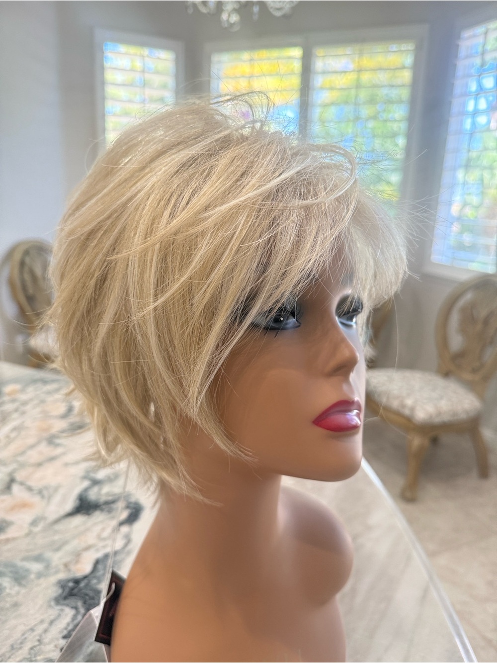 Aria by Tressallure Wig in Princess Ivory short layered